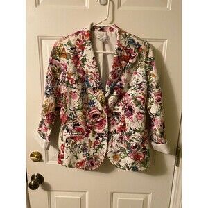 Beautiful Liz Claiborne floral blazer size small